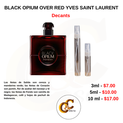 Decants -BLACK OPIUM OVER RED YVES SAINT LAURENT