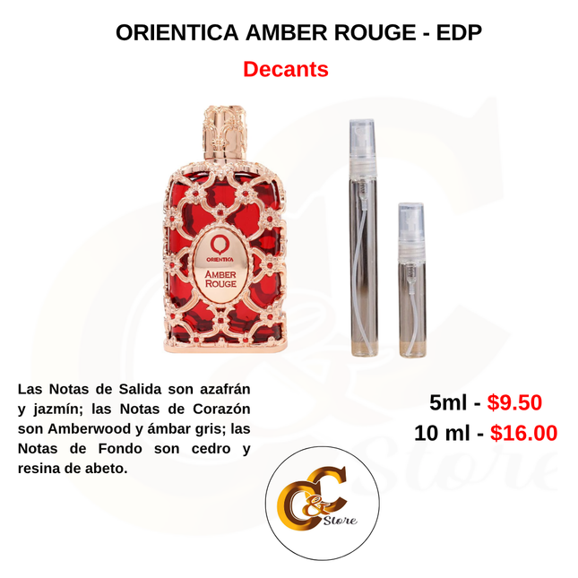 Decants -ORIENTICA AMBER ROUGE - EDP