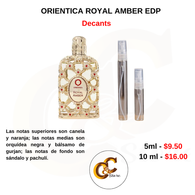 Decants -ORIENTICA ROYAL AMBER EDP