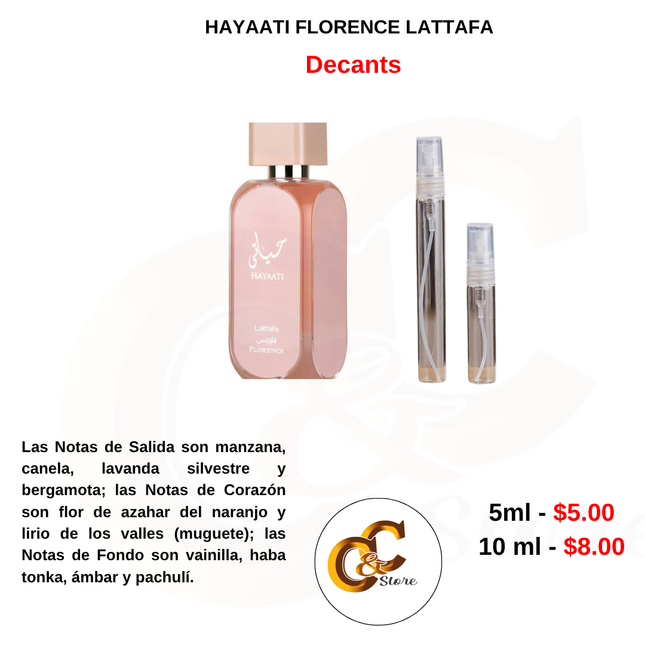 Decants -HAYAATI FLORENCE LATTAFA