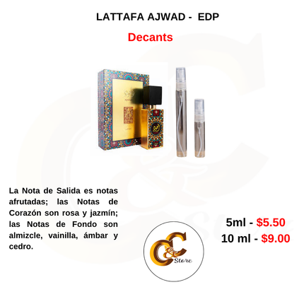 Decants -LATTAFA AJWAD -  EDP