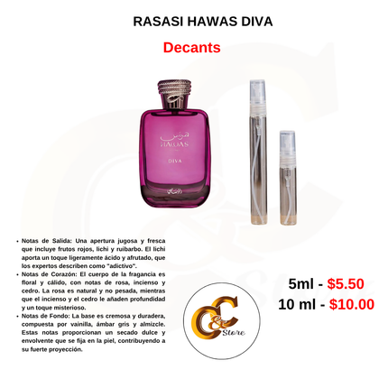 Decants -LRASASI HAWAS DIVA