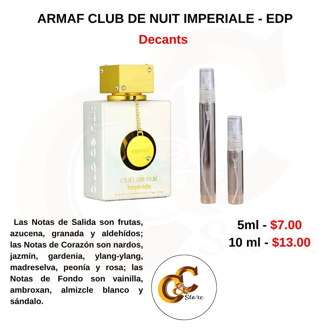 Decants -ARMAF CLUB DE NUIT IMPERIALE - EDP