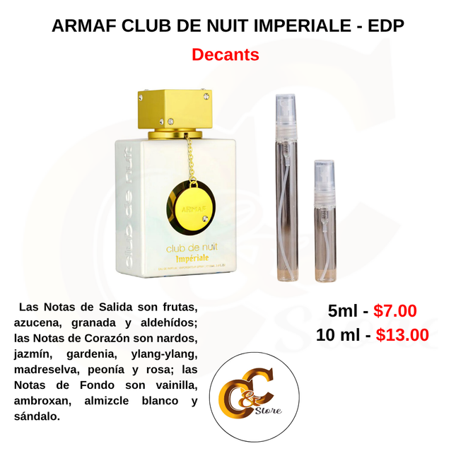 Decants -ARMAF CLUB DE NUIT IMPERIALE - EDP