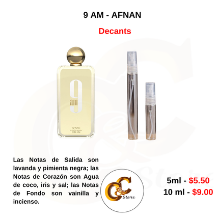 Decants -9 AM - AFNAN