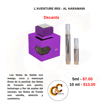 Decants -L'AVENTURE IRIS - AL HARAMAIN