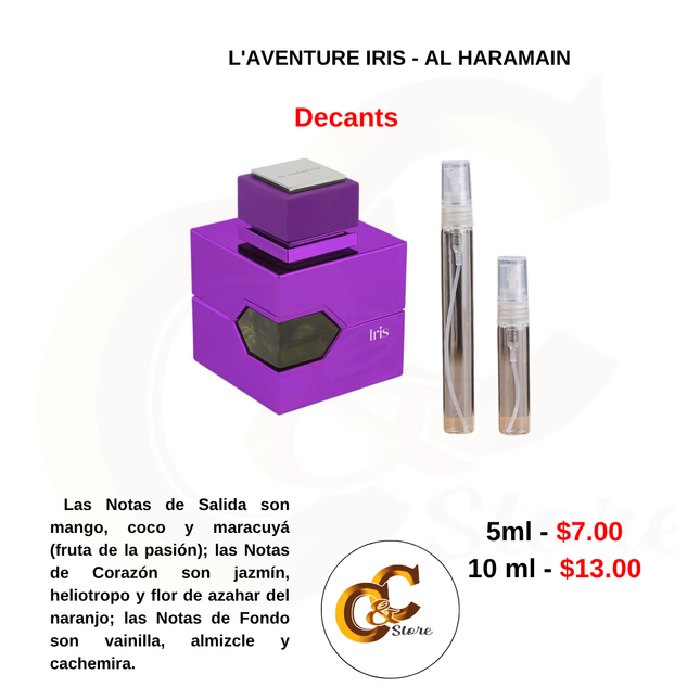 Decants -L'AVENTURE IRIS - AL HARAMAIN