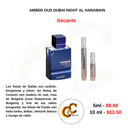 Decants -AMBER OUD DUBAI NIGHT AL HARAMAIN