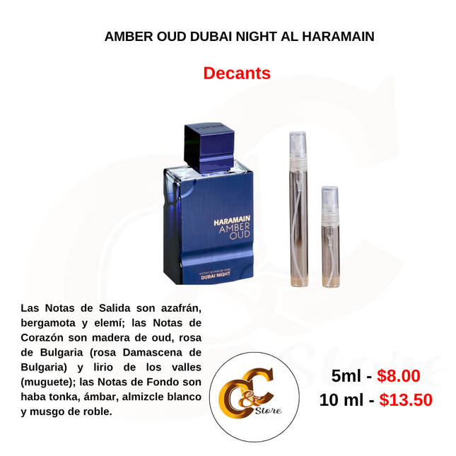 Decants -AMBER OUD DUBAI NIGHT AL HARAMAIN