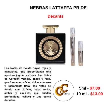 Decants -NEBRAS LATTAFFA PRIDE