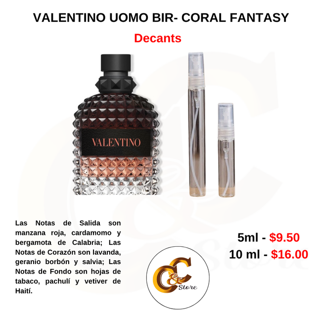 Decants - VALENTINO UOMO BIR- CORAL FANTASY
