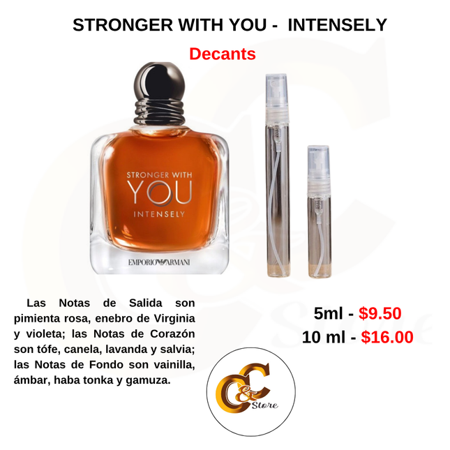 Decants - STRONGER WITH YOU -  INTENSELY