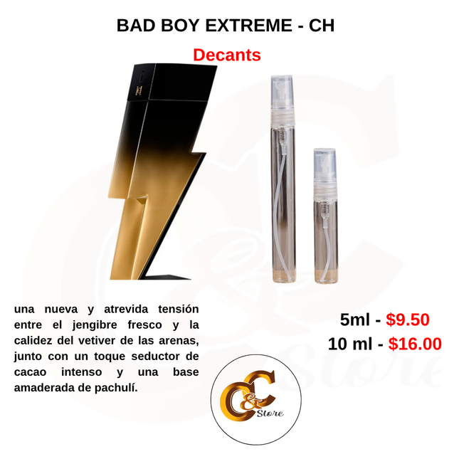 Decants -  BAD BOY EXTREME - CH