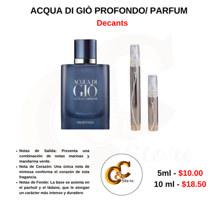 Decants - ACQUA DI GIÒ PROFONDO/ PARFUM
