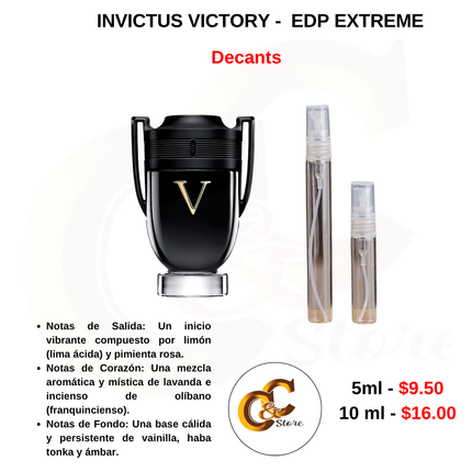 Decants -   INVICTUS VICTORY -  EDP EXTREME