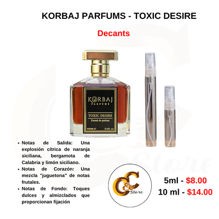 Decants -  KORBAJ PARFUMS - TOXIC DESIRE