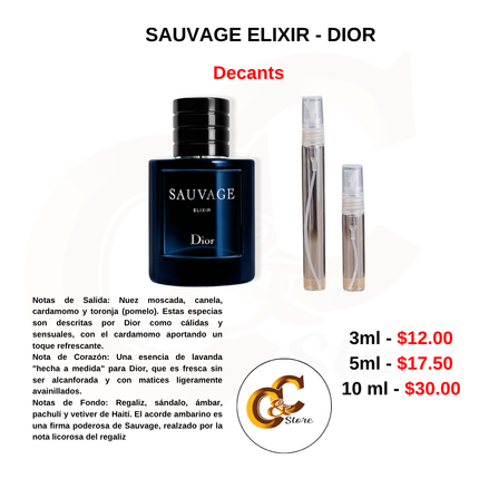 Decants - SAUVAGE ELIXIR - DIOR