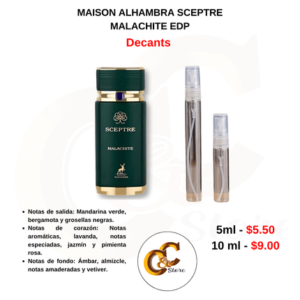 Decants - MAISON ALHAMBRA SCEPTRE MALACHITE EDP