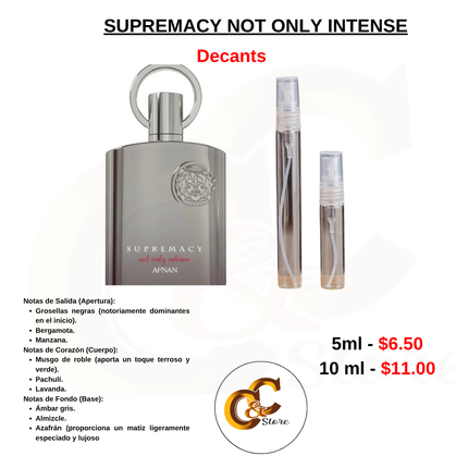 Decants - SUPREMACY NOT ONLY INTENSE