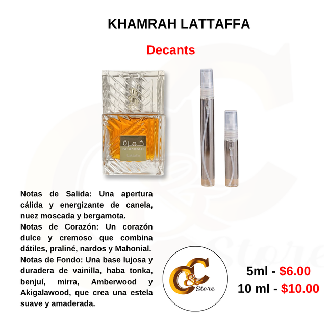 Decants - KHAMRAH LATTAFFA