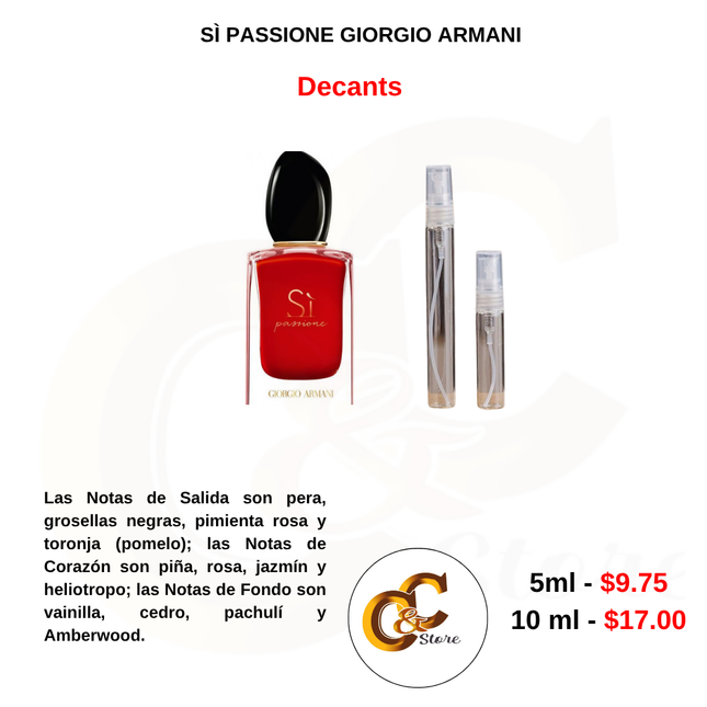 Decants - SÌ PASSIONE GIORGIO ARMANI