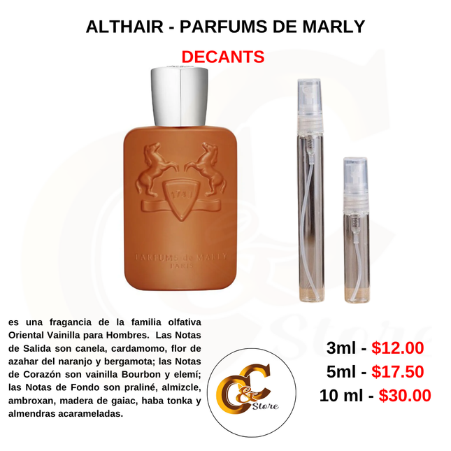 Decants -ALTHAIR - PARFUMS DE MARLY