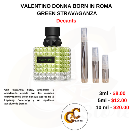 Decants -VALENTINO DONNA BORN IN ROMA-GREEN STRAVAGANZA