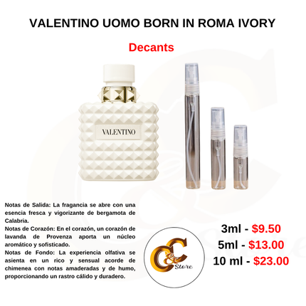 Decants -VALENTINO UOMO BORN IN ROMA IVORY