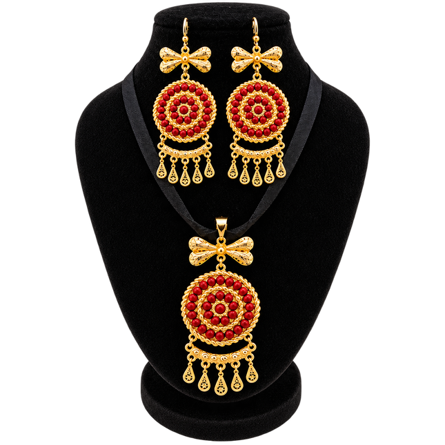 Set de Zarcillos y tapahuesos